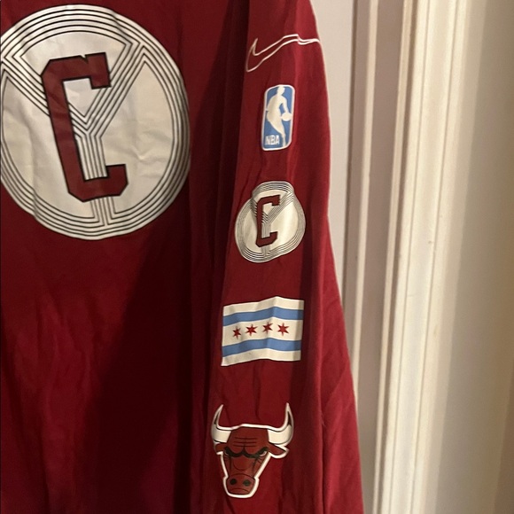 Nike Men's Maroon Graphic Long Sleeve Shirt - Picture 3 of 4